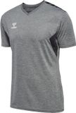 Hummel Hmlauthentic Pl Jersey S/S Sportshirt Mannen Grijs Melange M