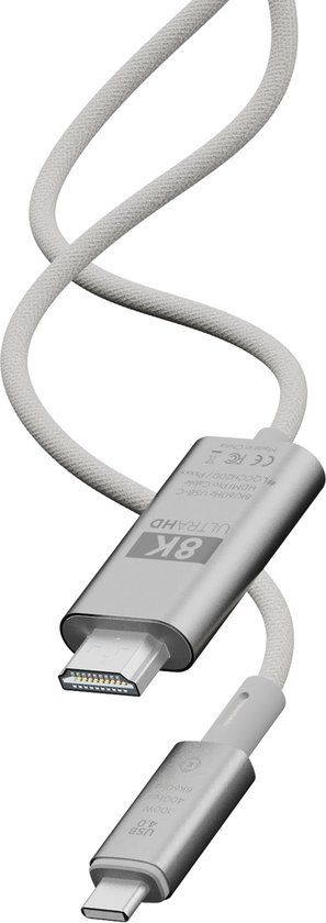 LINQ Pro USB-C naar HDMI Kabel - 8K @ 60Hz - 2 Meter - Grijs