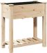 vidaXL Jardinière Beige Bois de sapin massif 71 x 37 x 76,5 cm