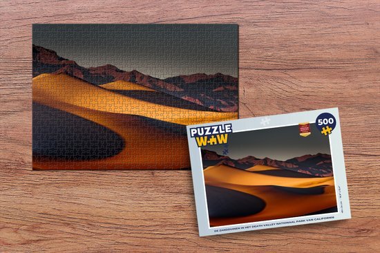 MuchoWow Puzzel De zandduinen in het Death Valley Nationaal Park van Californië - Legpuzzel - Puzzel 500 stukjes