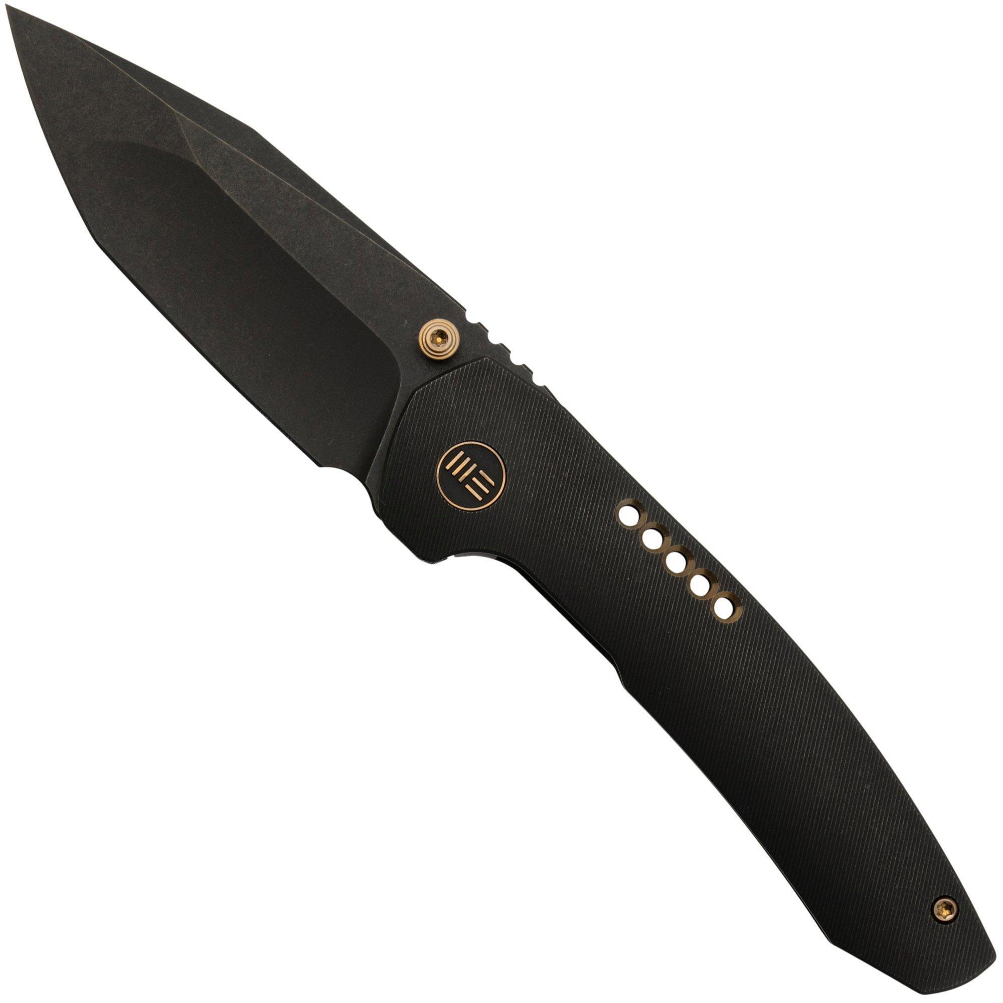 WE Knife Trogon WE22002B-2 Black Titanium, Black Stonewashed CPM 20CV zakmes