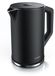 Arendo waterkoker ELEGANT, 1,5 liter, roestvrij staal, theekoker, 2200 W, temperatuurinstelling van 40 tot 100 °C in stappen van 5 graden, dubbelwandig, warmhoudfunctie, BPA-vrij, zwart