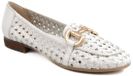 5pm Matera Sassi Loafer Dames Leer Wit Gevlochten