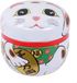 Tokyo Design Studio Lucky Cat Theeblik Wit 100 g Ø 8,6 x 8,4 cm Met Binnendeksel