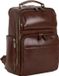 LEONHARD HEYDEN Leren laptop rugzak Cambridge Business Rucksack 5275 Rotbraun
