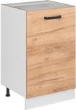 Vicco R-Line meuble bas de cuisine, chêne doré/blanc, 50 cm sans plan de travail