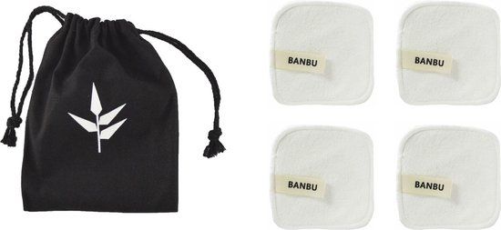 Banbu Herbruikbare wattenschijfjes - Zwart - 5 stuks