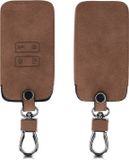 kwmobile Key Cover Compatible with Renault - Brown