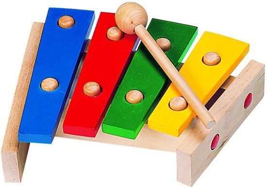 Goki XYLOFOON hout L22 5cm primaire kleuren 3