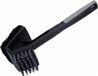 BBQ Collection barbecue borstel - H27 cm - kunststof - zwart - dubbele borstelkop