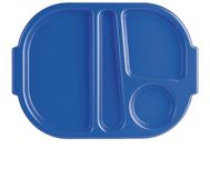 Olympia Kristallon Dienbladen Met Vakken 37,5 X 27,8cm Blauw U038