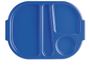 Olympia Kristallon Dienbladen Met Vakken 37,5 X 27,8cm Blauw U038