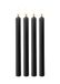 Ouch! by Shots Shots Ouch! Teasing Wax Candles Large - Parafin - 4-pack - Black