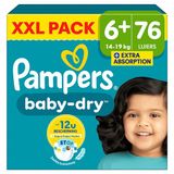 Pampers Baby Dry Maat 6+ Mega Pack 76 Luiers 14/19KG