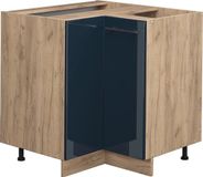 Vicco Fame-Line Keukenkasten – 80.5 cm, WB Eik Donkerblauw hoogglans