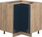 Vicco Fame-Line Keukenkasten – 80.5 cm, WB Eik Donkerblauw hoogglans