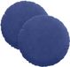 vidaXL Coussin d'assise 2 pièces Velours Bleu Police Ø30 x 13 cm