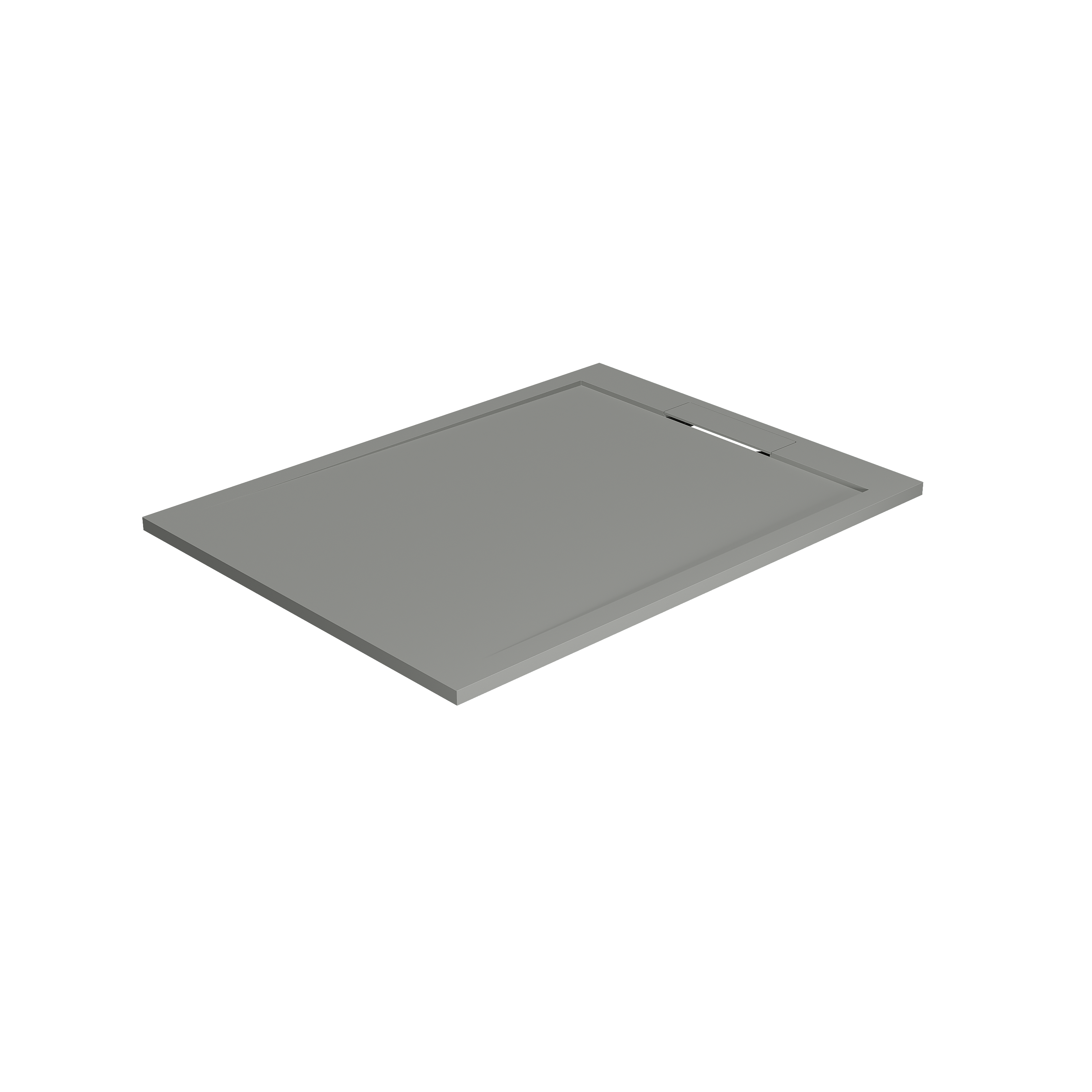 Balmani Balmani Andes douchebak 120 x 90 cm solid surface steengrijs mat