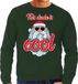 Bellatio Decorations Shoppartners Bv Foute Kersttrui / sweater - Stoere kerstman - this dude is cool - groen voor heren - kerstkleding / kerst outfit XXL