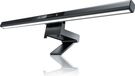 CSL lampe de bureau avec commande tactile, lampe d'écran LED avec lumière à intensité variable en continu, lampe d'écran avec 3 couleurs de lumière, fonction mémoire, inclinable à 35 degrés, aluminium, 45,5 cm, noir