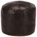 vidaXL Poef 40x35 cm Echt Geitenleer Donkerbruin