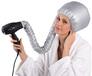 Bonnet Helm voor het drogen, haardroger met elastiek voor bevestiging van mobiele telefoon, grijs
