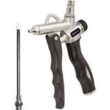 Einhell Original compressor-uitblaaspistool, 2-weg | voor alle compressoren met snelkoppeling tot 8 bar | 2 luchtaansluitingen | lange spuitmond | krasbescherming