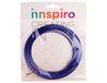 Magische aluminiumdraad, plat, blauw, 7,0 x 1,0 mm, 5 m.