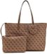 GUESS shopper Adrian Logo Tech Tote Bag Latte Logo beige