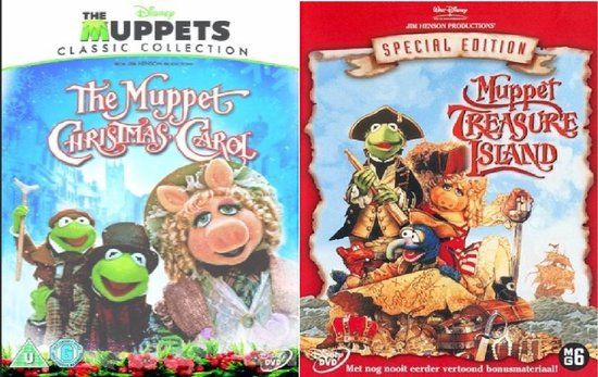 Halloween Muppet Christmas Carol / Treasure Island DVD