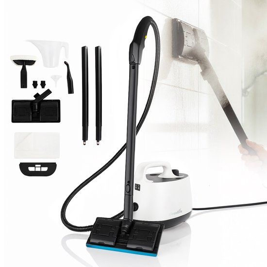 CleanRite Stoomreiniger Vloer 13-Delig - Tapijtreiniger - Vlekkenreiniger - Reinigingsmachine - Wit