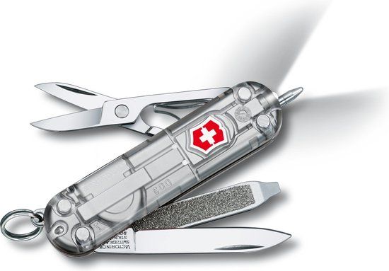 Victorinox Signature Lite Silver Transparant Zakmes - 7 functies