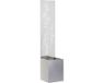 vidaXL - Jardin - Brise-vue - Argent - 32 x 32 x 150 cm - Acier inoxydable