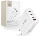 Tech-Protect NC100W-GAN Chargeur réseau 4 ports PD100W/QC3.0 Blanc
