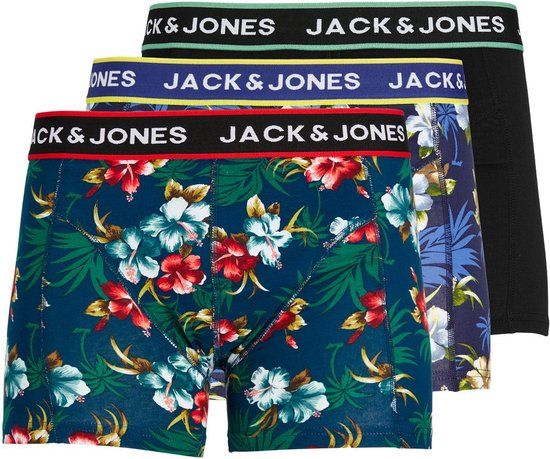 JACK&JONES ADDITIONALS JACFLOWER TRUNKS 3 PACK - Black - Men's Boxershorts - Size L