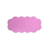 MSV Badkamertapijt, rubber/+ calciumcarbonaat roze 92 x 44 x 0,1 cm