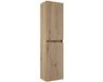 Saniclass Vita Armoire haute - 140x35x27cm - 2 portes - chêne rustique