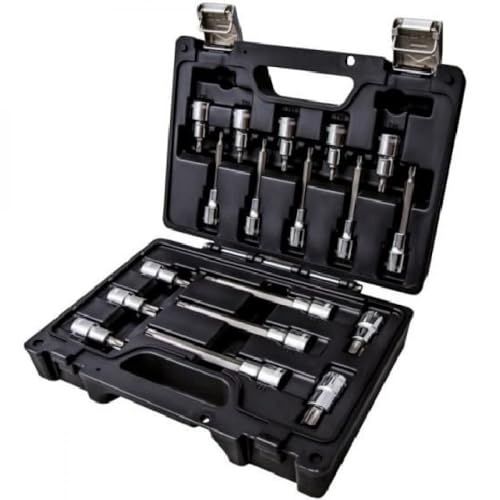 Beta 923E-TX/C18 Set met 18 steeksleutels voor schroeven met vingerafdruk Torx(R) in een praktische en praktische kunststof doos, ideaal voor algemeen onderhoud