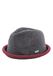 Chillouts Boston Player Hoed Dames/Heren - trilby zomer dameshoed voor Lente/Zomer, Grijs/Bordeaux, L