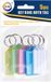 DID Sleutellabels/sleutelhangers - 5x - gekleurd - hanger met etiket - 5,5 x 3 cm