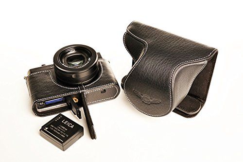 TP Handgemaakte Echt Lederen Full Camera Case Bag Cover Voor Leica D-LUX Typ 109 D-LUX7 Zwart Onderste Opening Versie