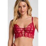 Hunkemöller Bea Non-Padded Underwired Longline Bra Red
