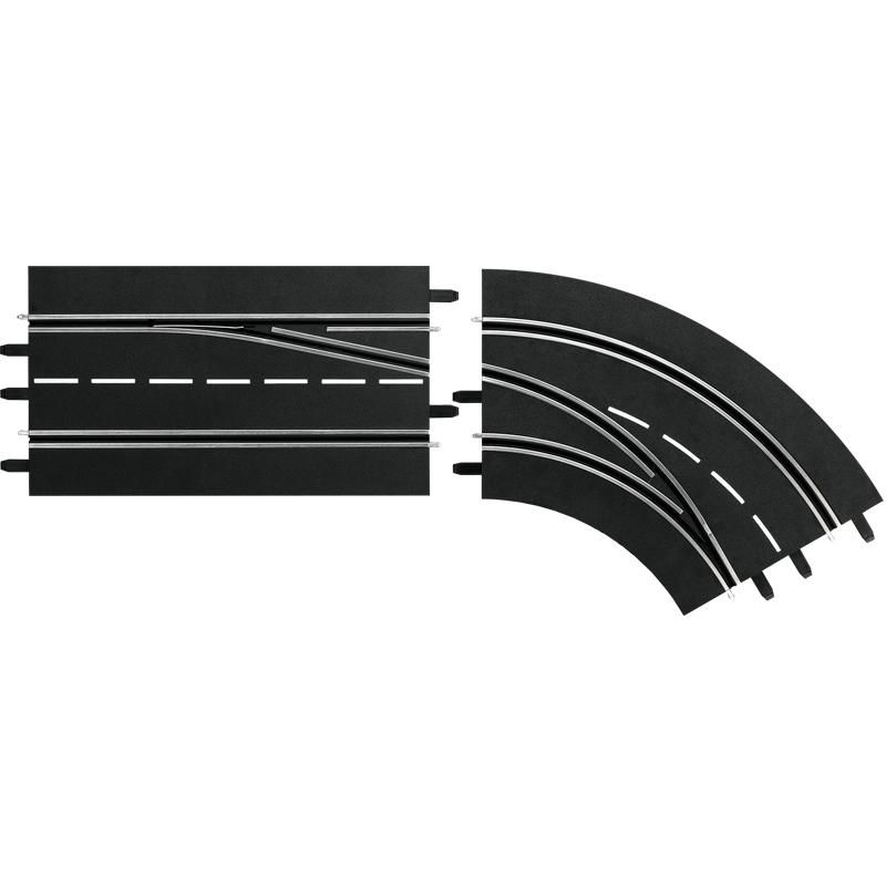Carrera DIGITAL 132/124 Spoorwissel bocht rechts buiten naar binnen 1 stuks