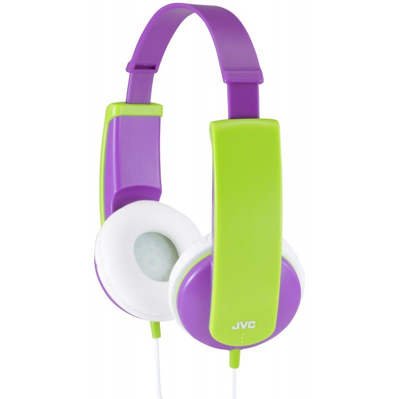 JVC HA-KD5 On-ear Kids Headphones - Green/Purple