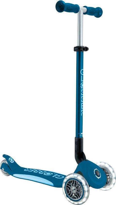 Globber Primo Foldable Plus Lights Petrol Blue Scooter