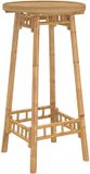 vidaXL Bartafel voor buiten, rond, Ø 55 x 100 cm, bamboe