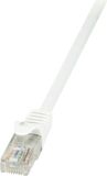 LogiLink CP2031U RJ45 Netwerkkabel, patchkabel CAT 6 U/UTP 1.00 m Wit Snagless 1 stuk(s)