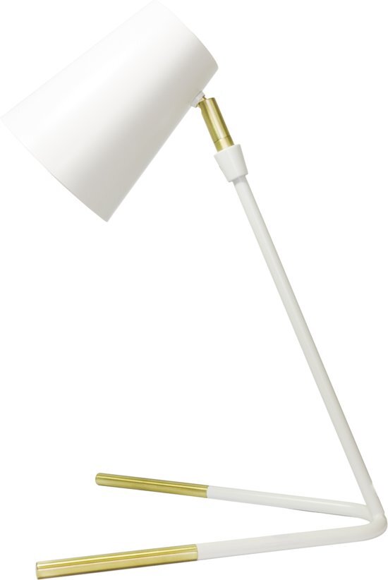 TAK Design Cove Bureaulamp - Verstelbaar - Metaal - 26 5 x 25 x 45 5 cm - Mat Wit