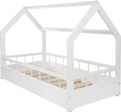 Go Go Momi Viking Choice Huisbed - 160x80 cm - met hekje - wit