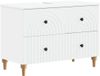 vidaXL Badkamer wastafelkast ALKMAAR Wit 82 x 41 x 59 cm